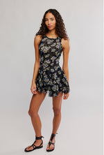 RAVEN PRINTED MINI DRESS-MIDNIGHT COMBO