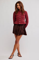 JOCELYN COTTON JACKET - RED DAHLIA