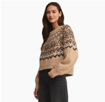 KENABY FAIR ISLE SWEATER-OATMEAL HEATHER