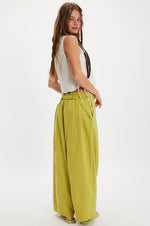 DEMI COTTON LINEN CROPPED PANT-PALMA