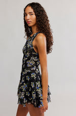 RAVEN PRINTED MINI DRESS-MIDNIGHT COMBO