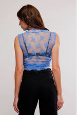 SOLID NICE TRY MUSCLE TANK - CORNFLOWER BLUE