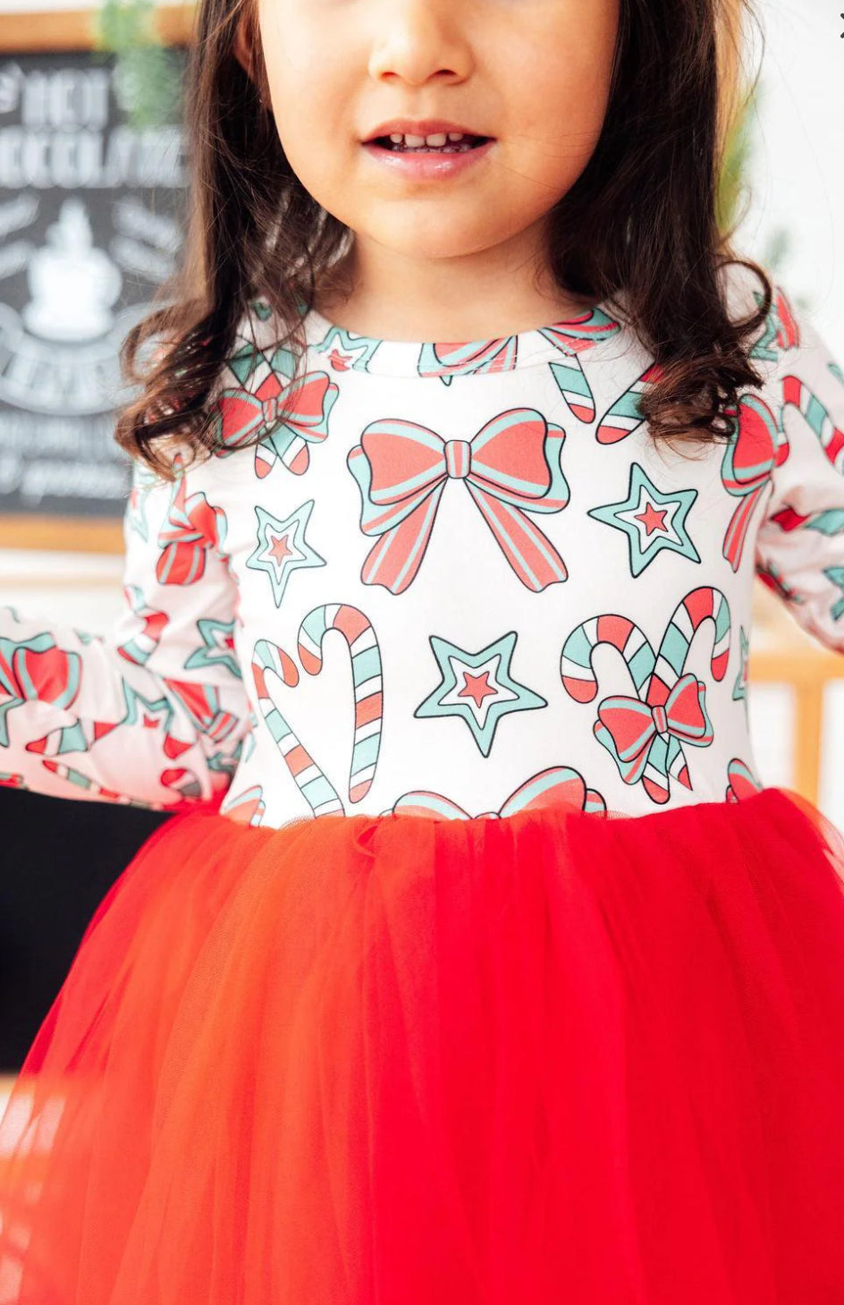 PEPPERMINT PRINCESS L/S TUTU DRESS