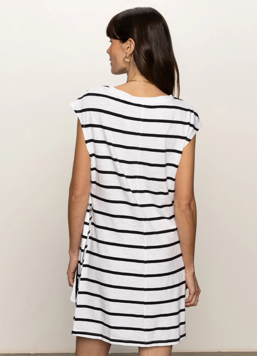 side tie t shirt dress Marina Side Tie T-Shirt Dress