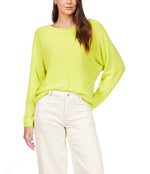 EASY KNITWEAR TOP - CHARTREUSE
