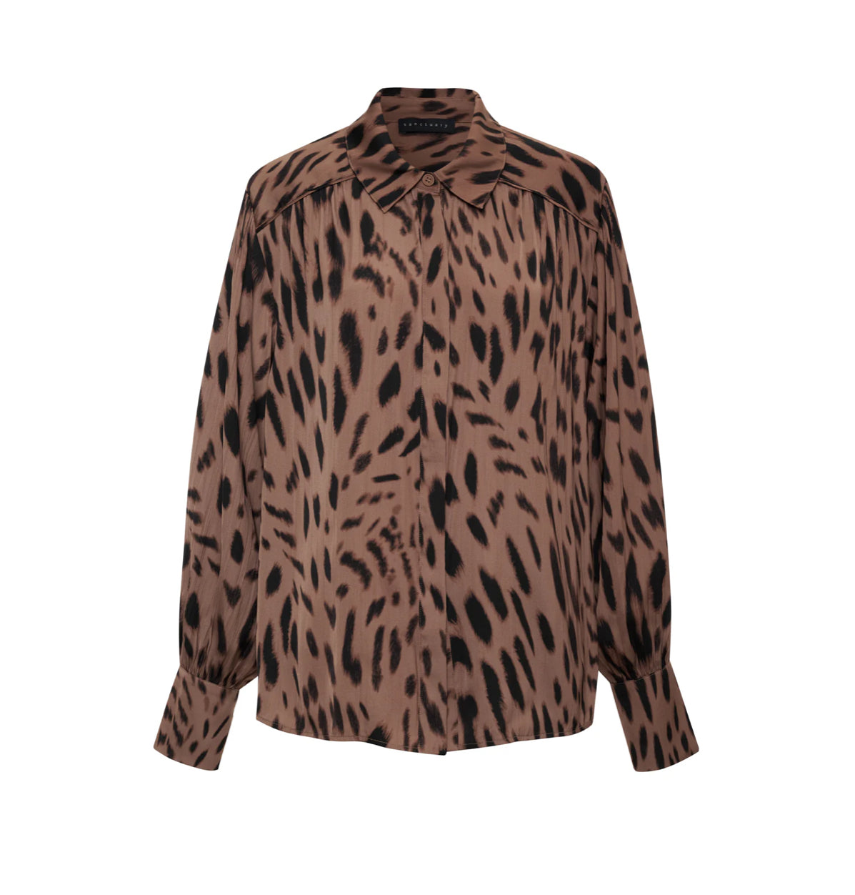 COLETTE SHIRT-MOCHA LEO