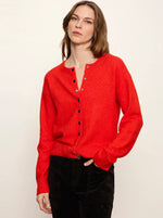 Must Have Snap Cardigan - Red Hot