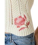 OPAL HALTER SWEATER TOP-NATURAL