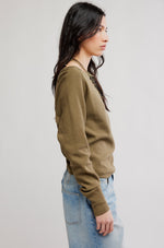 JESS LONG SLEEVE-BEECH LEAVES