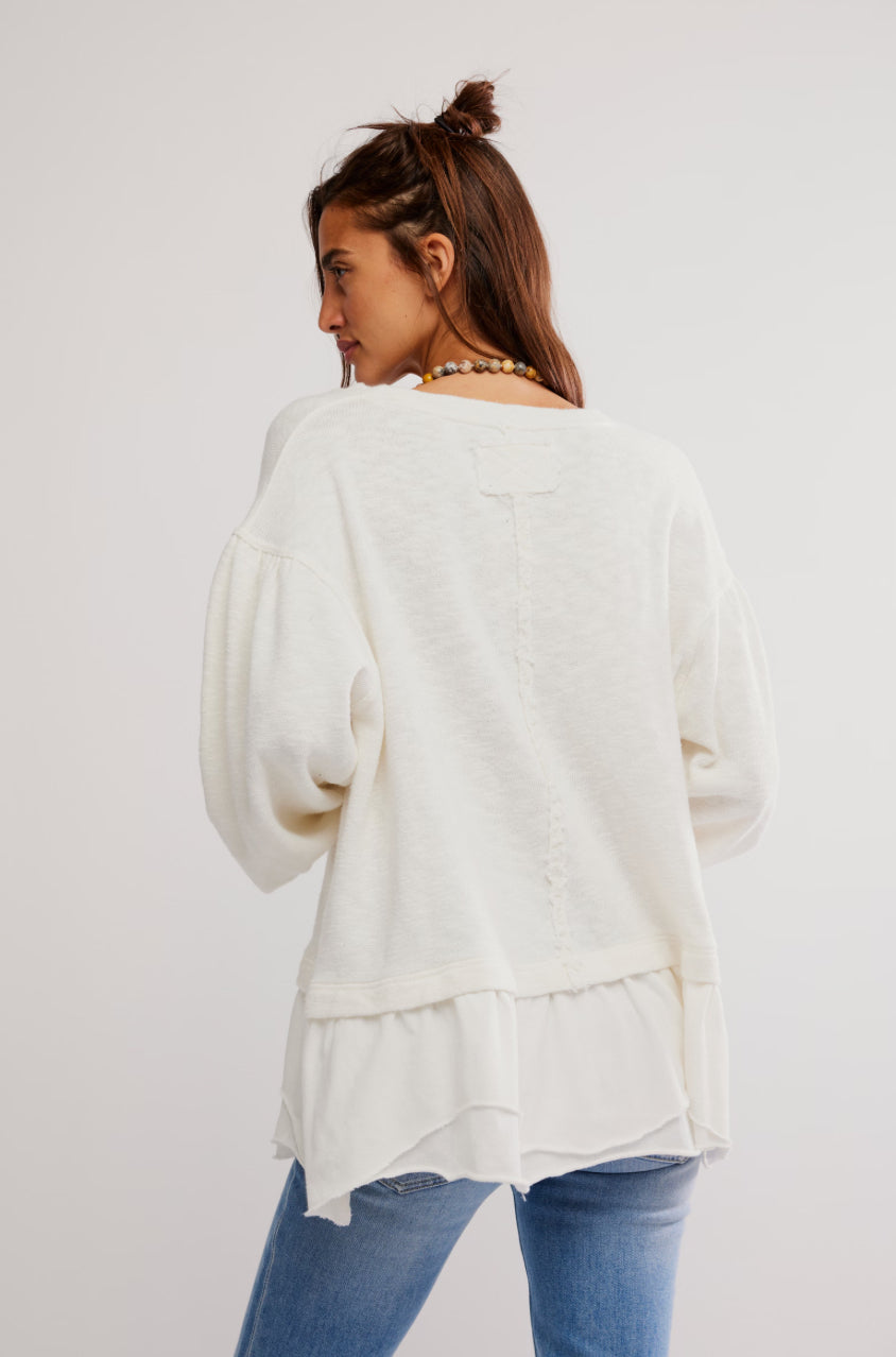MADDIE LONG SLEEVE-CLEAN IVORY