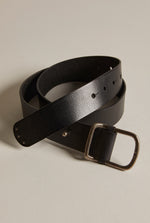 GALLO LEATHER BELT - BLACK