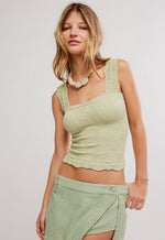 LOVE LETTER CAMI-FRESH GREEN