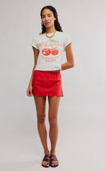 EYES ON YOU SKORT-HIGH RISK RED