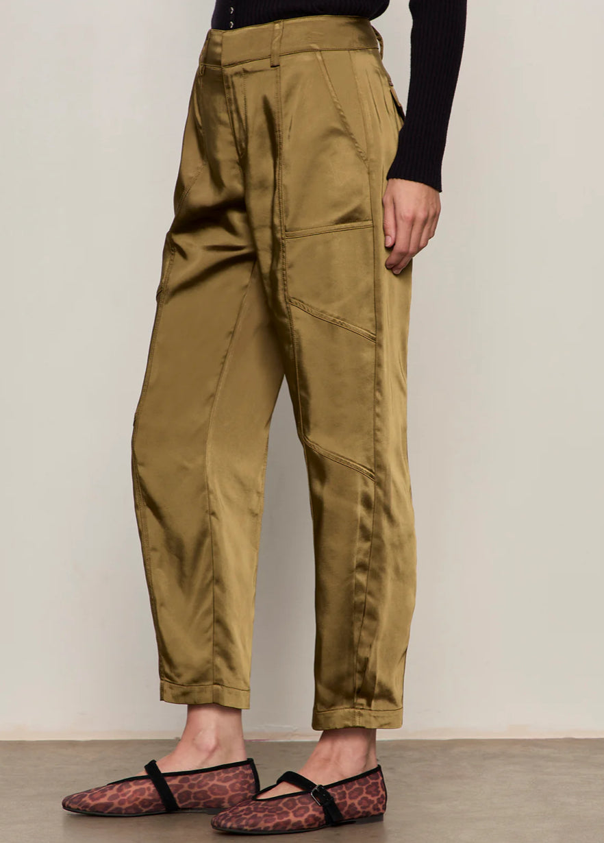 SAHARA SATIN TAPERED PANT-DIRTY MARTINI