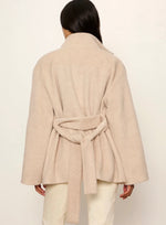 Bundled Wool Coat - Bone