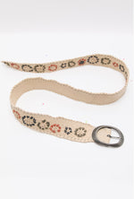 INDIGO DREAMING RAFFIA BELT-NATURAL