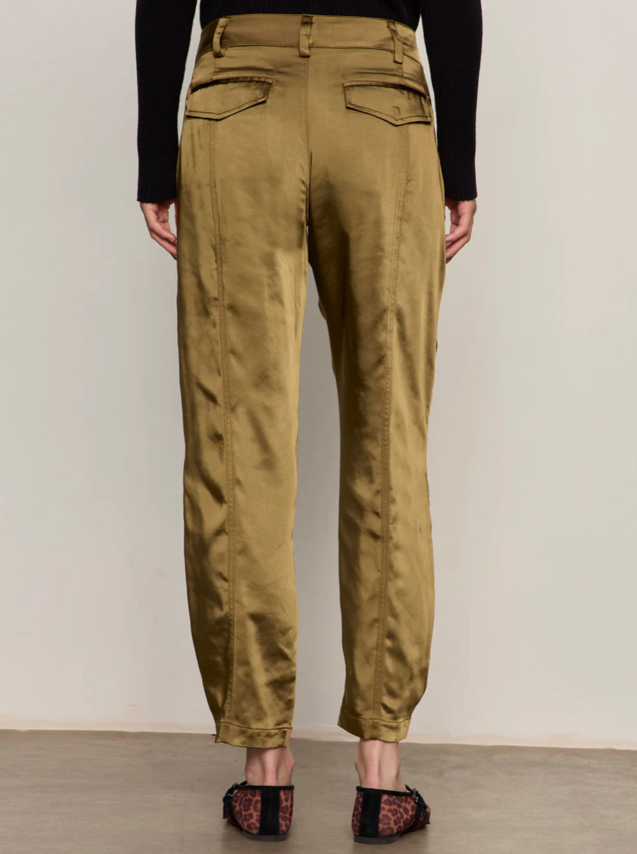 SAHARA SATIN TAPERED PANT-DIRTY MARTINI