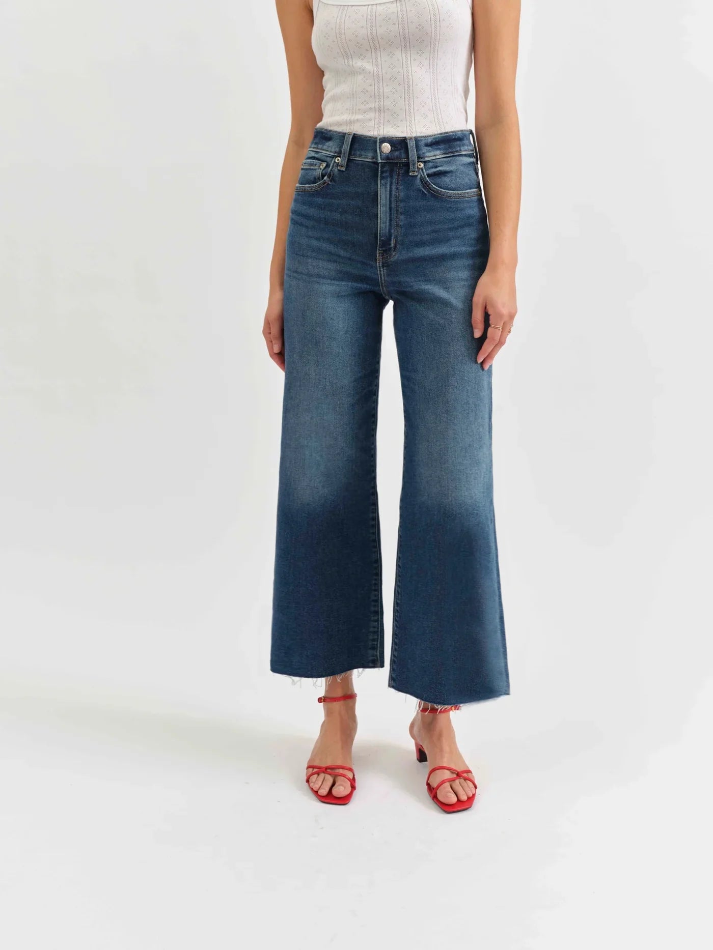 PLEASER HIGH RISE WIDE ANKLE-UPTOWN