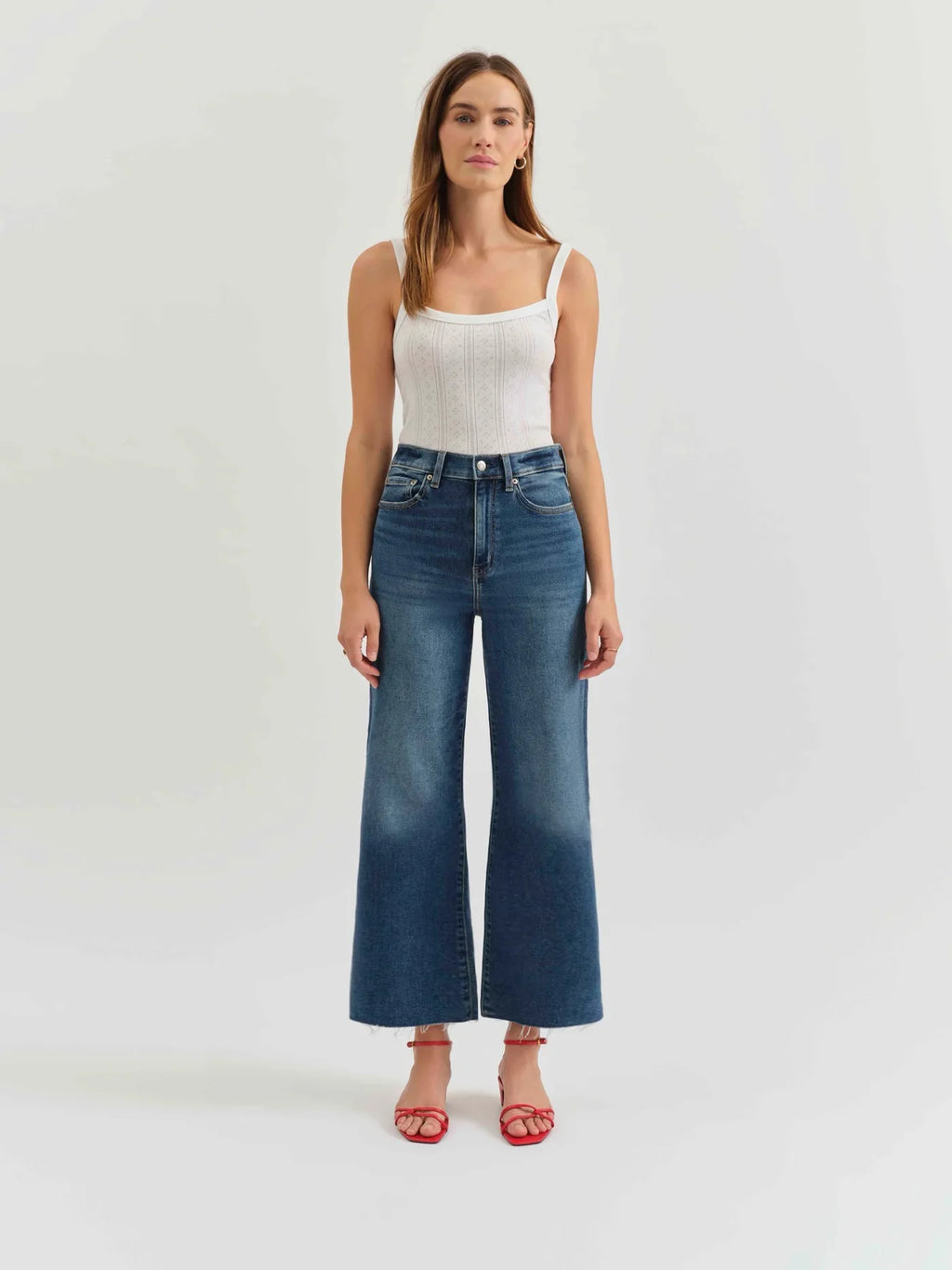 PLEASER HIGH RISE WIDE ANKLE-UPTOWN