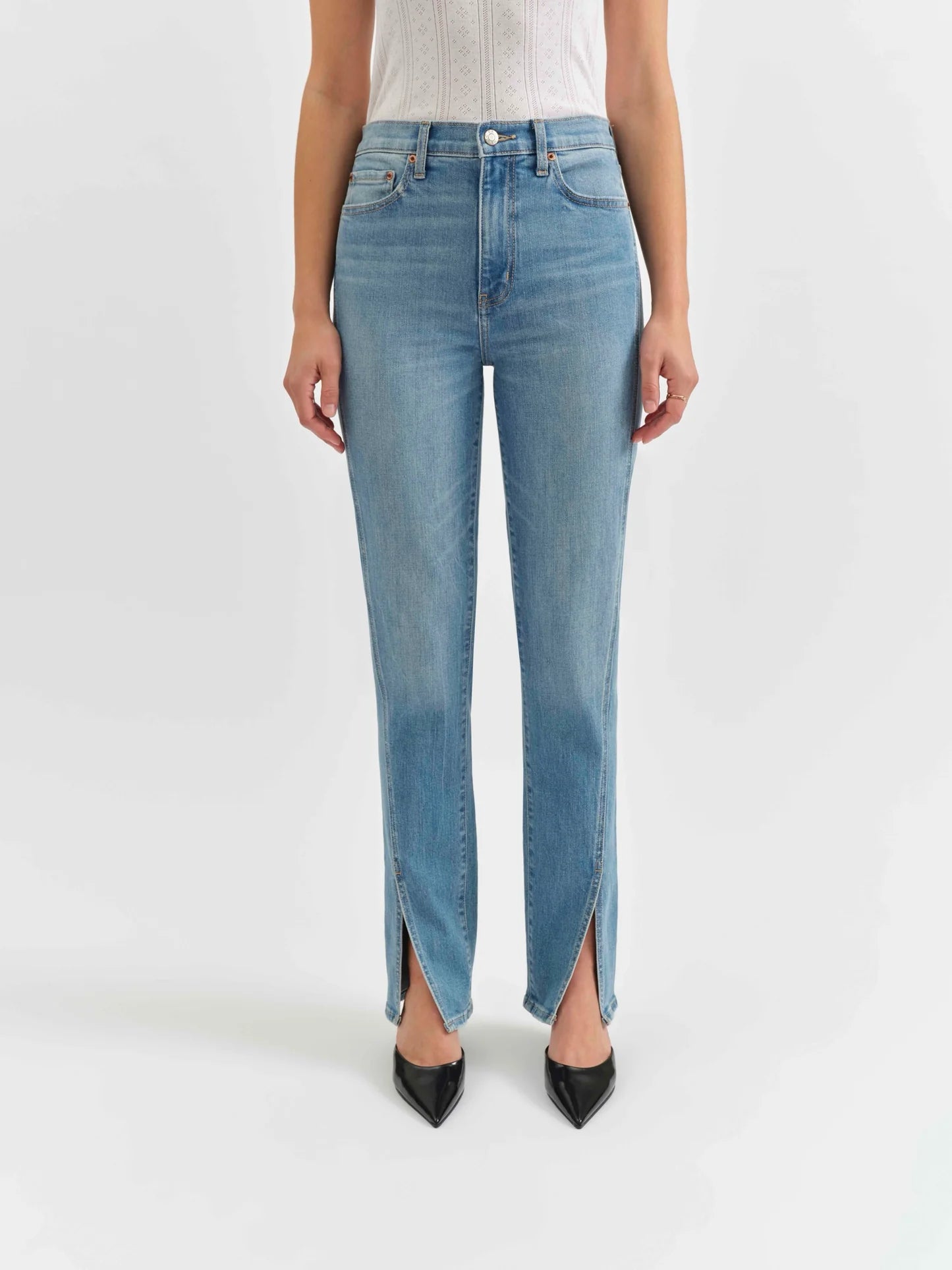 DOWNTOWN SLIM SPLIT HEM-CHATTY