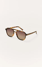 TOURIST POLARIZED SUNGLASSES-BROWN TORT/GRADIENT