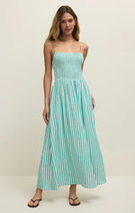BAYSIDE STRIPE LINEN MAXI DRESS-LA PALMA