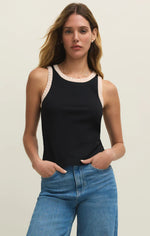 CLARKE RIB TANK-BLACK