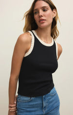 CLARKE RIB TANK-BLACK