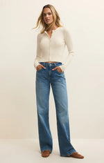 PATRICE RIB CARDIGAN-CLOUD