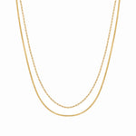 DAINTY DOUBLE CHAIN NECKLACE