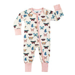 BUTTERFLIES FOOTIE PAJAMAS