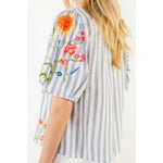 EMBROIDERED STRIPE TOP