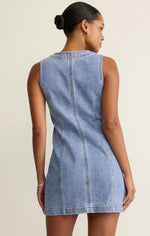 JOLIE DENIM MINI DRESS-AVALON