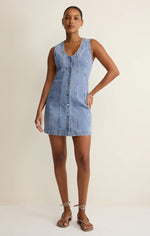 JOLIE DENIM MINI DRESS-AVALON