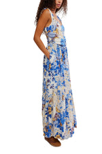 SASHA MAXI DRESS - PORECLAIN COMBO