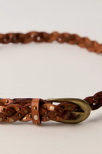 Sol Stud Belt - Cognac