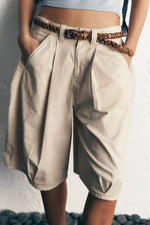 Sol Stud Belt - Cognac