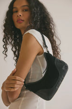 Sindy Leather Shoulder Bag - Black