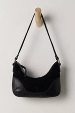 Sindy Leather Shoulder Bag - Black