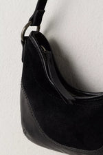 Sindy Leather Shoulder Bag - Black