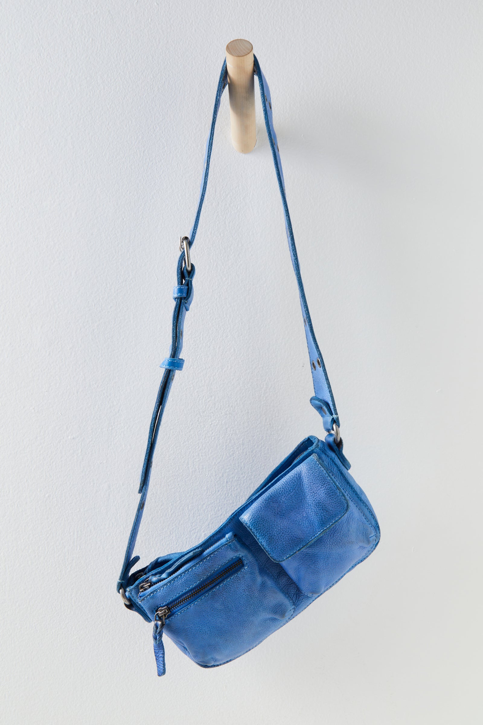 WADE LEATHER SLING-IRIDESCENT BLUE