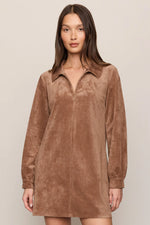 Connie Mini Dress - Walnut