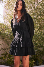 CASSANDRA MINI DRESS - BLACK