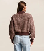 Ashford Zip Cardigan - Cocoa Bean