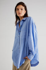 HAPPY HOUR SOLID TOP-CERULEAN