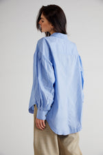 HAPPY HOUR SOLID TOP-CERULEAN