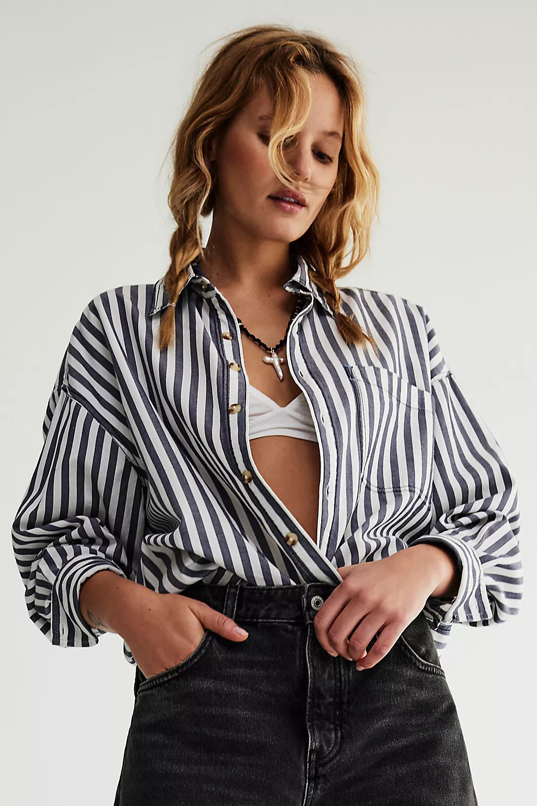 FREDDIE STRIPE SHIRT-NAUTICAL