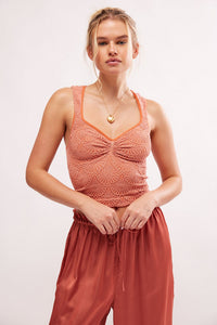 LOVE LETTER SWEETHEART CAMI-APRICOT BRANDY