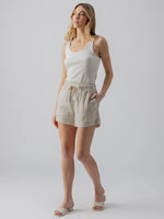 LINEN SHORTS-VINEYARD STRIPE