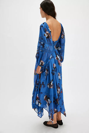 MORNING GLORY MAXI DRESS-DUTCH BLUE COMBO